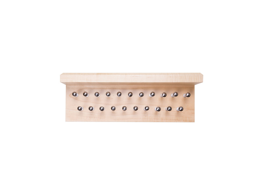 Small Bubinga Tie Rack - Dapper Woodworks