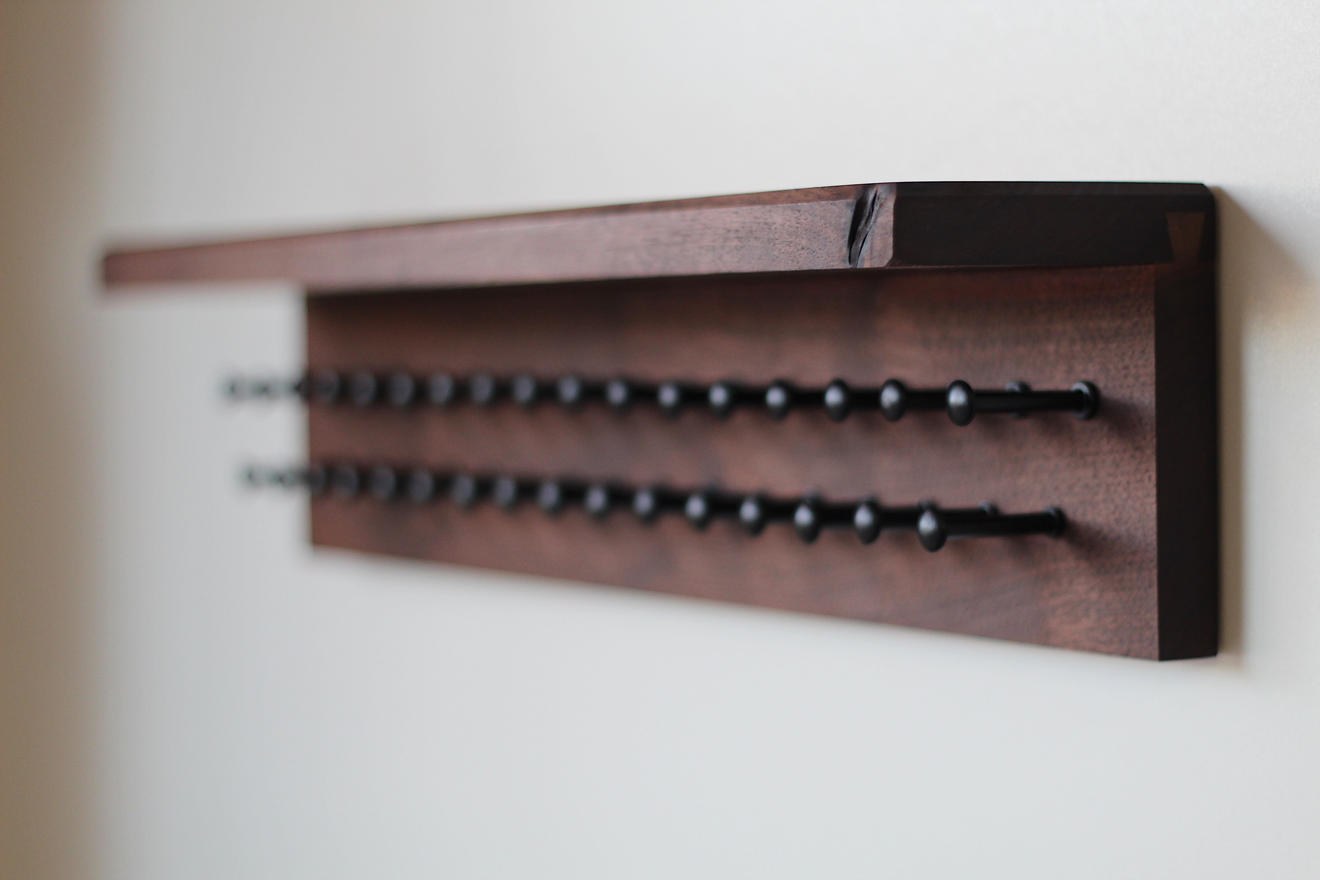 Custom Tie Rack - Choose your size, wood, and hardware finish – Dapper ...