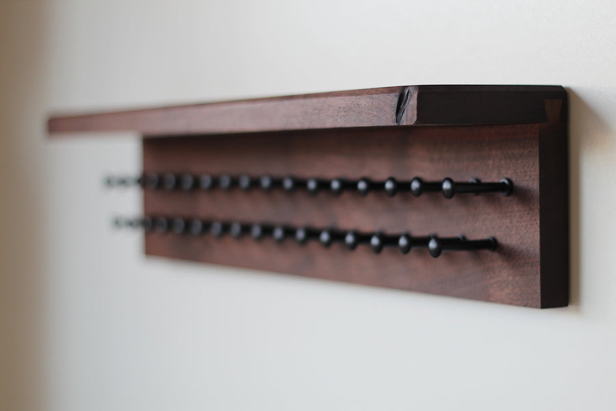 Custom Tie Rack - Dapper Woodworks