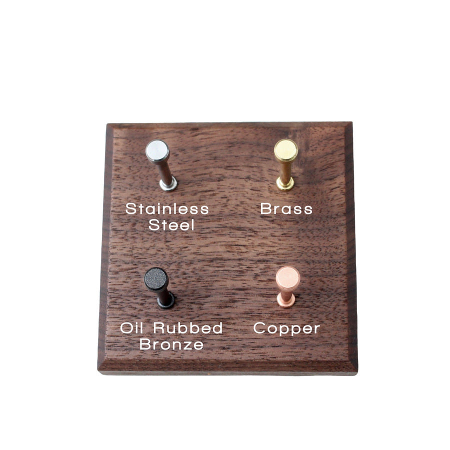 Medium Walnut Tie Rack pegs - Dapper Woodworks