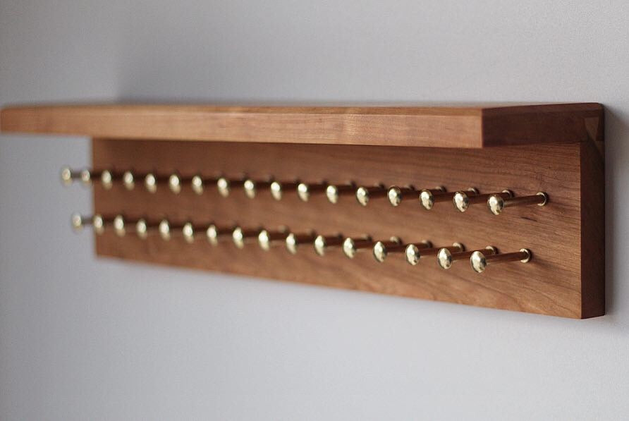 Custom Tie Rack - Dapper Woodworks