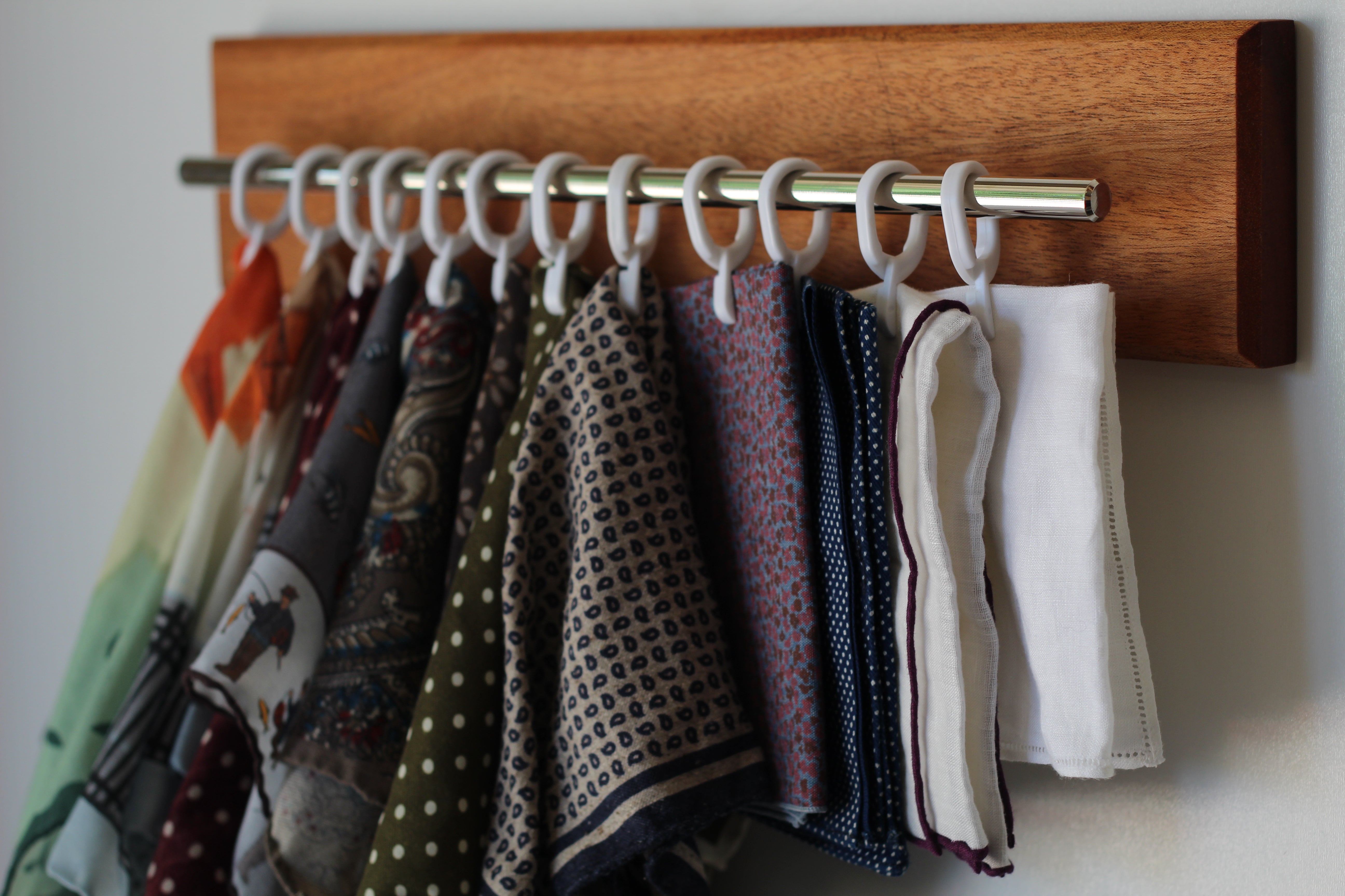 Custom Pocket Square Organizer - Choose your size, wood, and hardware ...