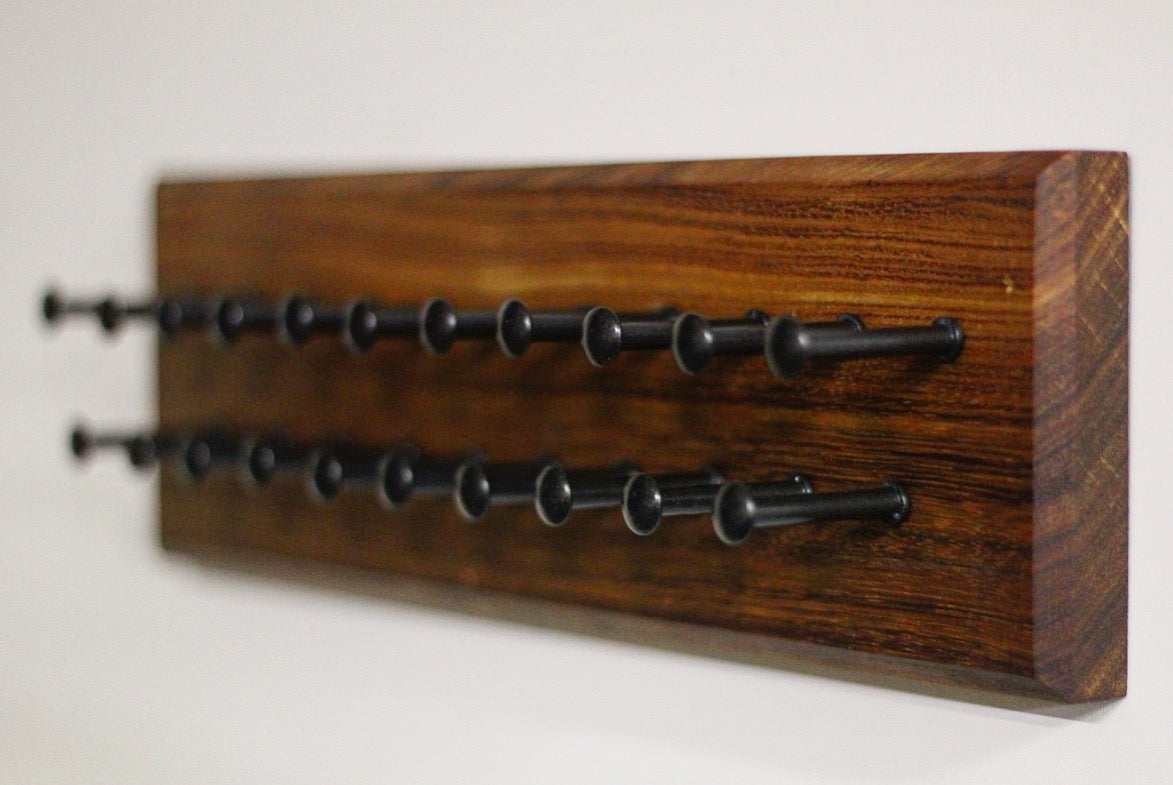 Custom Tie Rack - Choose your size, wood, and hardware finish – Dapper ...
