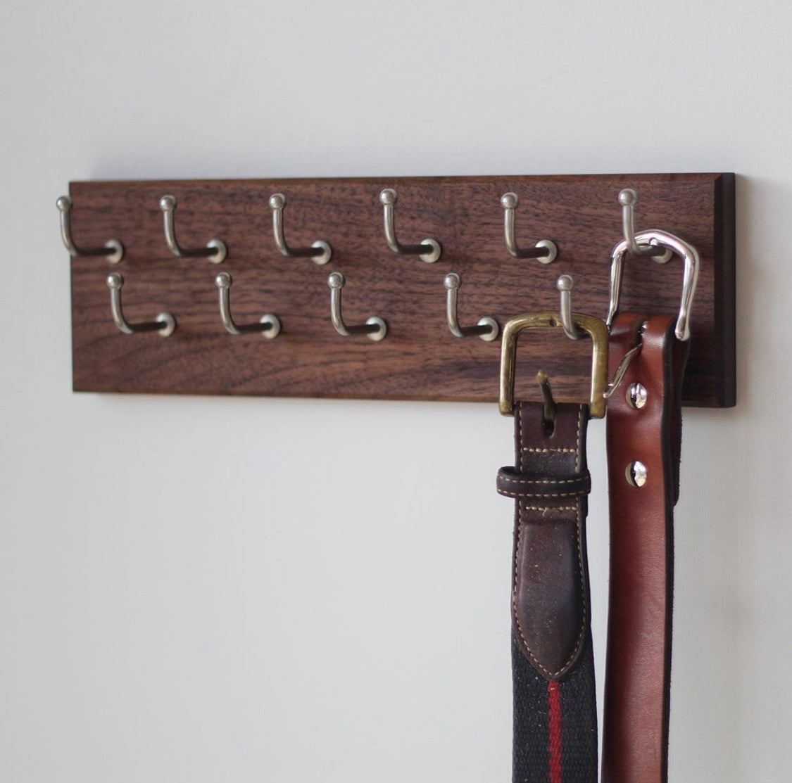 Belt Raks Custom Belt Rack - Choose your size, wood, and hardware finish – Dapper ...
