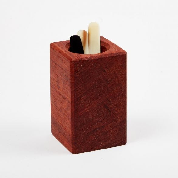 Small Bubinga Collar stay holder