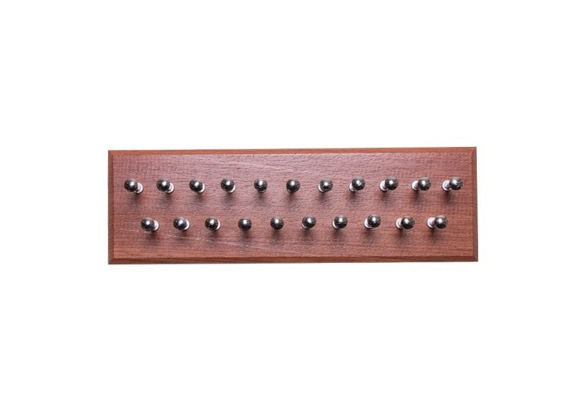 Small Bubinga Tie Rack - Dapper Woodworks